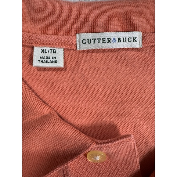 Cutter & Buck National Corvette Museum  Polo Shirt Men's XL Orange Embroidered - Picture 3 of 7